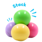 Sticky Balls: Squishy Fun in Charming Pastel Colors | Pack of 4! Squeeze, Stick, and Stretch | Stress Reliever | Fidget Balls