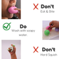Sticky Balls: Squishy Fun in Charming Pastel Colors | Pack of 4! Squeeze, Stick, and Stretch | Stress Reliever | Fidget Balls