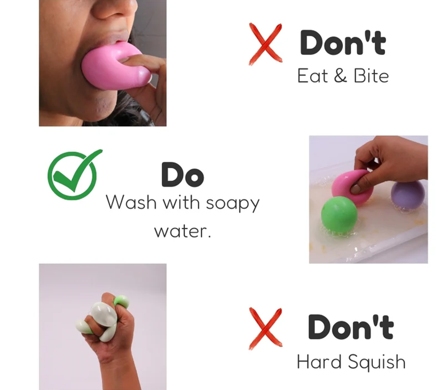 Sticky Balls: Squishy Fun in Charming Pastel Colors | Pack of 4! Squeeze, Stick, and Stretch | Stress Reliever | Fidget Balls