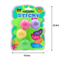 Sticky Balls: Squishy Fun in Charming Pastel Colors | Pack of 4! Squeeze, Stick, and Stretch | Stress Reliever | Fidget Balls