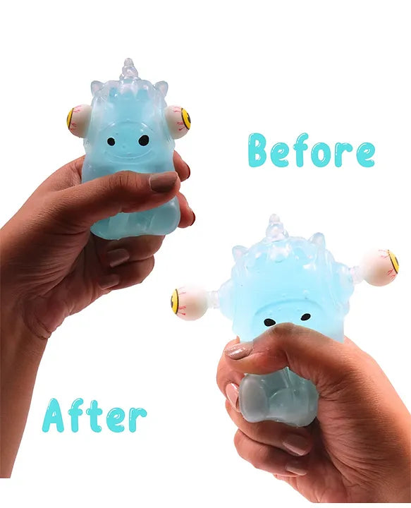 Buy 1 get 1 free Stick-i-dgets (Blue) - Color-Changing Squishy Toy that glows and pops!