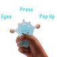 Buy 1 get 1 free Stick-i-dgets (Blue) - Color-Changing Squishy Toy that glows and pops!