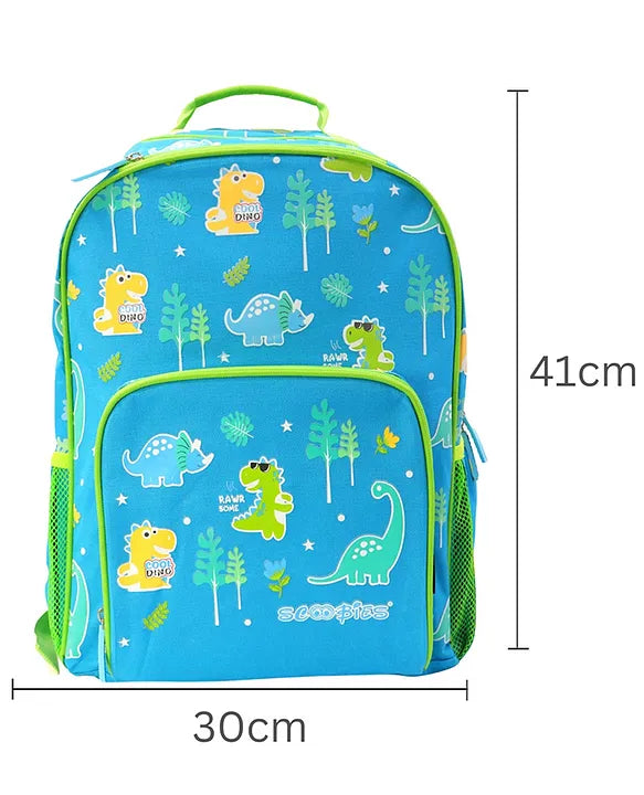 Scoobies Dino Glow-in-the-Dark Backpack 16”  Vibrant Dinosaur Print & Spacious Design!