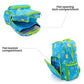 Scoobies Dino Glow-in-the-Dark Backpack 16”  Vibrant Dinosaur Print & Spacious Design!