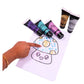 Glitter Finger Paints for Kids Set of 6  | Non-Toxic & Washable  Sensory Finger Paint | Hand painting for Kids