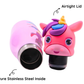 Scoobies Unicorn Head Stainless Steel Bottle With Cute Unicorn Cap | Easy to Carry
