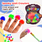 Spooky Wall Crawlers , 15 Stretchy Multi-Colored Balls with a hole , Stick & Crawl for Fun Sensory Play
