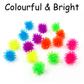 Spooky Wall Crawlers , 15 Stretchy Multi-Colored Balls with a hole , Stick & Crawl for Fun Sensory Play