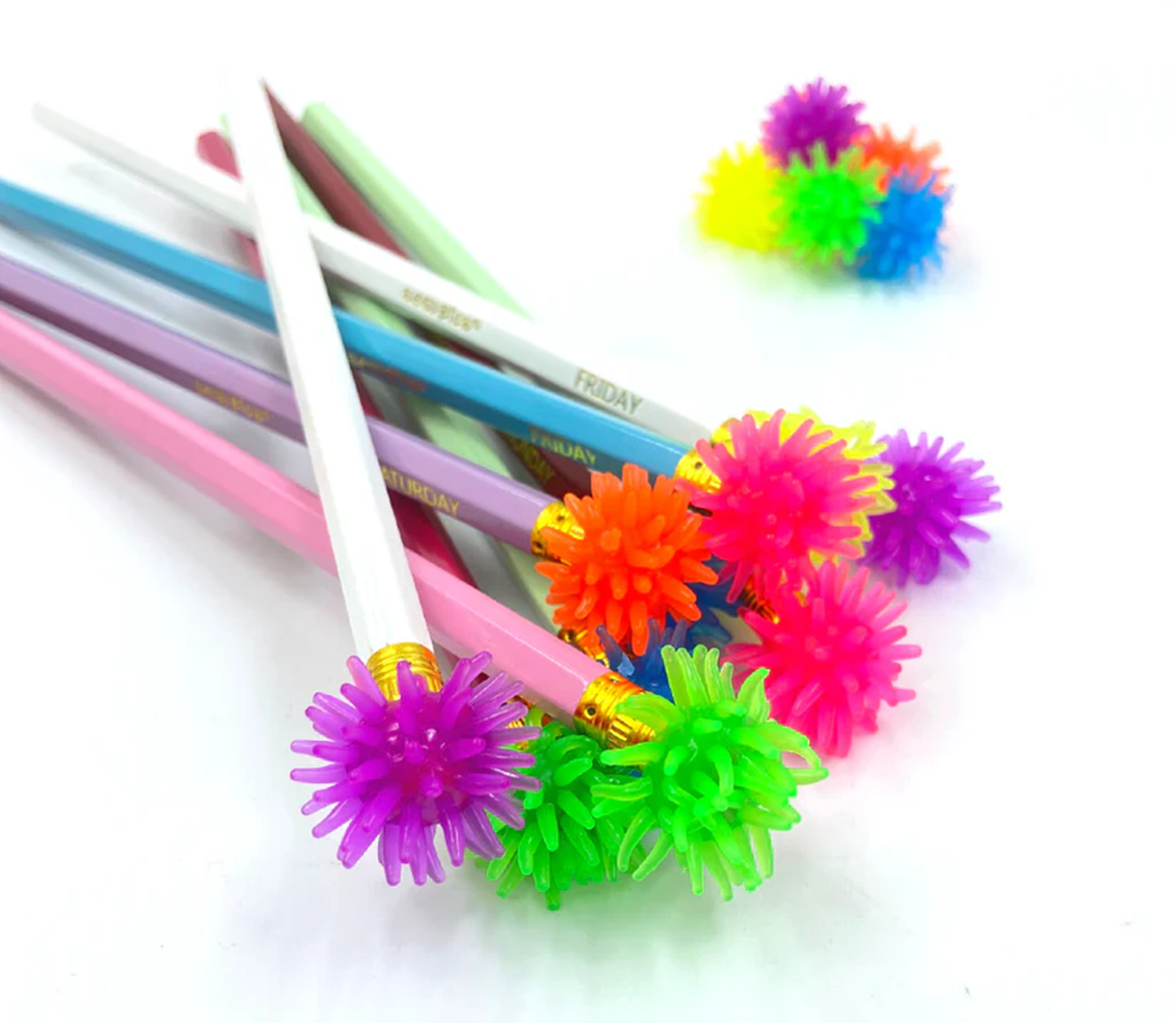 Spooky Wall Crawlers , 15 Stretchy Multi-Colored Balls with a hole , Stick & Crawl for Fun Sensory Play