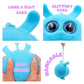 Jello Joy: Glow in the Dark Squishy Toy! | Aqua Blue Squishy Puffer Toy with Sparkly Eyes | Perfect for Bath Time and Stress Relief
