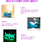 Jello Joy: Glow in the Dark Squishy Toy! | Aqua Blue Squishy Puffer Toy with Sparkly Eyes | Perfect for Bath Time and Stress Relief