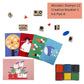 Scoobies Stamp Paint Art Set – Mess Free 19 Pieces Creative Activity with Wooden Stamps & Inks