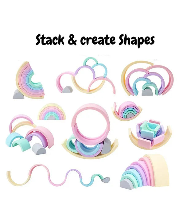 Silicone Stackables - Kid's Chewable Stacking Toy