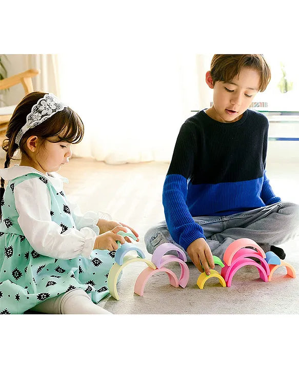 Silicone Stackables - Kid's Chewable Stacking Toy