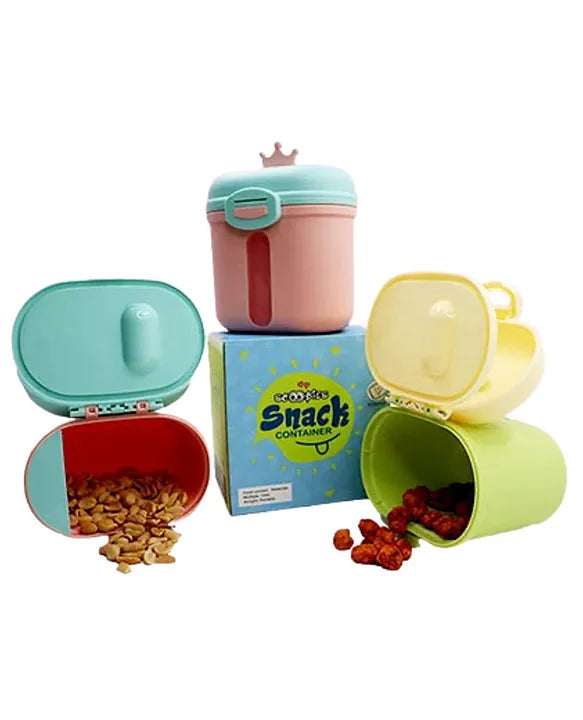 Snack Container - Your On the Go Munching Partner (Pastel Green)