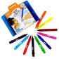 Bath Crayons | Set of 10 Washable Crayons | With Drag Along Push Tab | Multi-surface Compatible