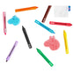 Bath Crayons | Set of 10 Washable Crayons | With Drag Along Push Tab | Multi-surface Compatible