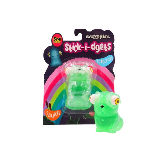 Stick-i-dgets (Green) - Color-Changing Squishy Toy that glows and pops!