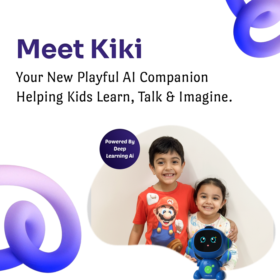 Scoobies Kiki AI-Powered Learning Companion, Screen-Enabled Smart Educational Device |with Parental Controls, Interactive Stories, Games & AI Drawing Tool, Safe & Portable for Kids