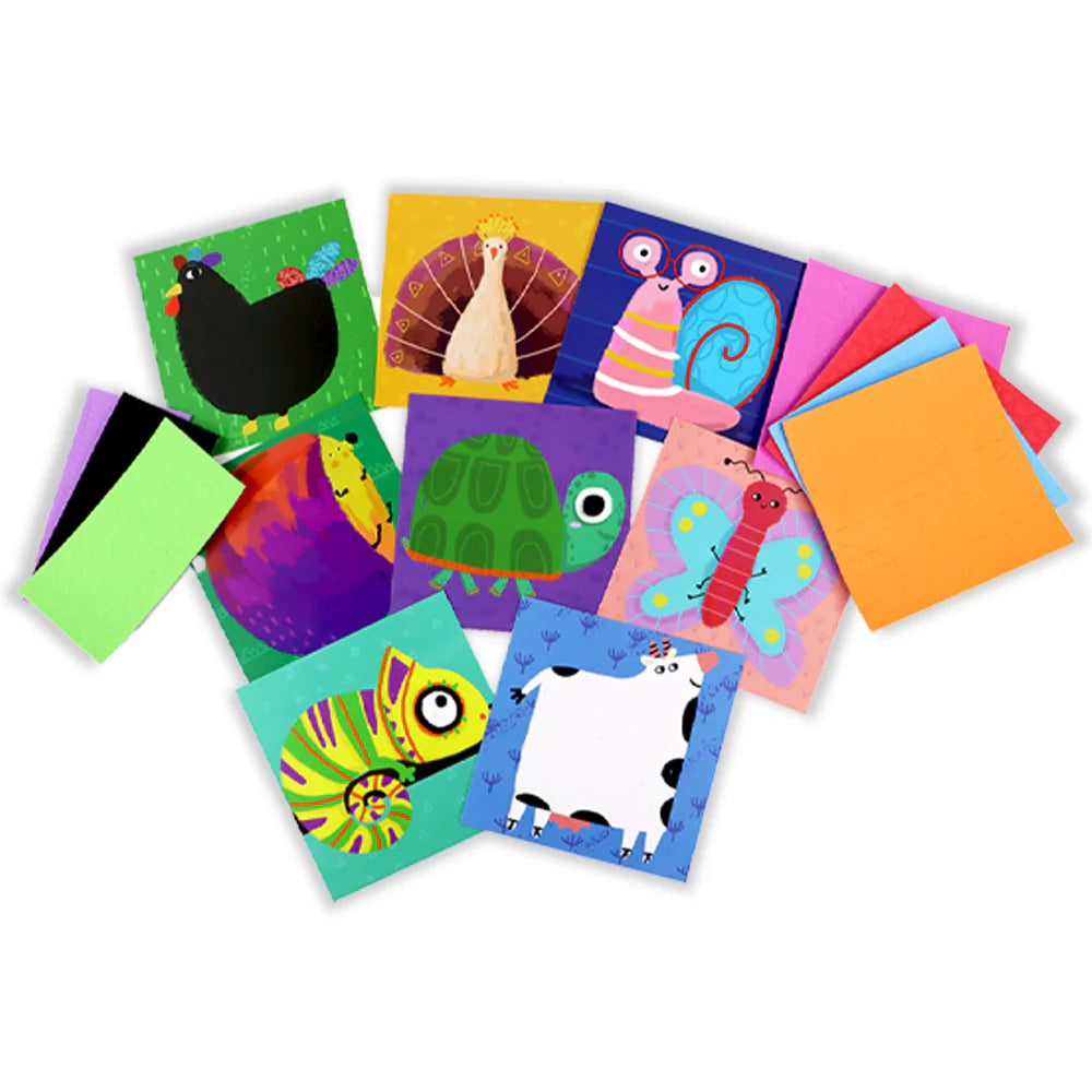 3D EVA Foam Stickers | 8 Animal Designs | 900+ Foam Stickers | DIY Cartoon Animal Learning Set | Educational Puzzle Toy