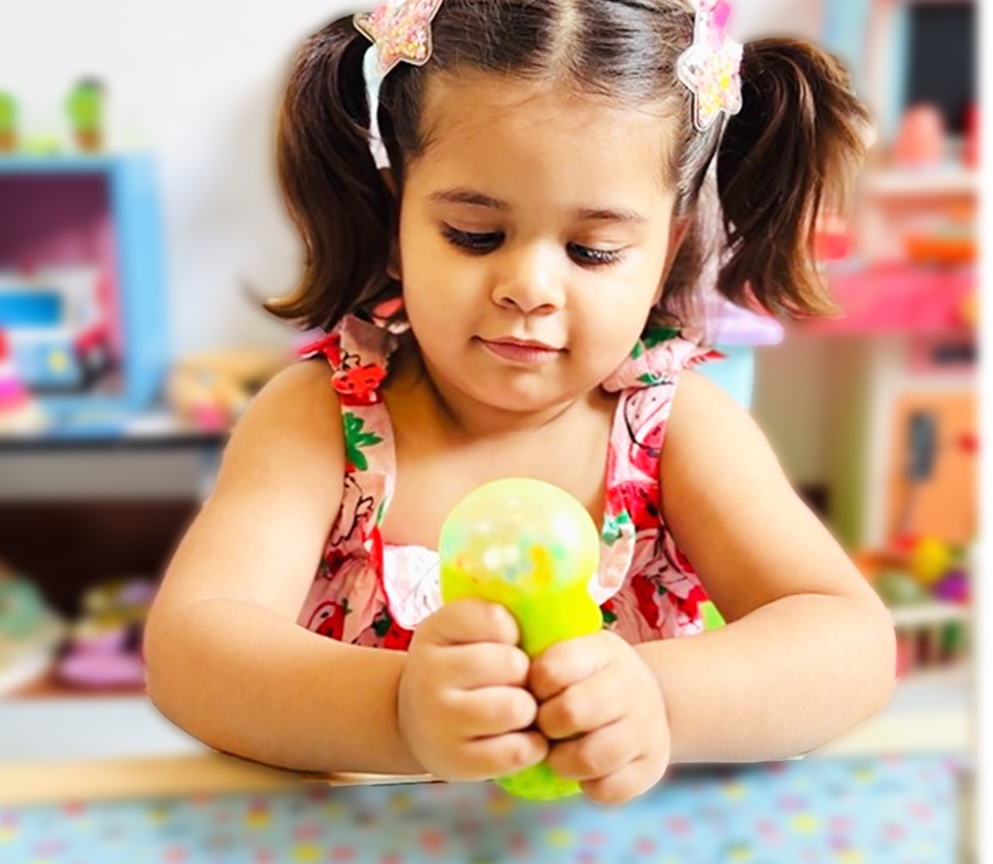 Beady Bear – Soft Squishy Stress Relief Toy for Kids | Sensory Fidget Toy with Beads | Safe Non-Toxic Material | Washable & Reusable | Portable Calm Toy for Boys & Girls (3+ Years)