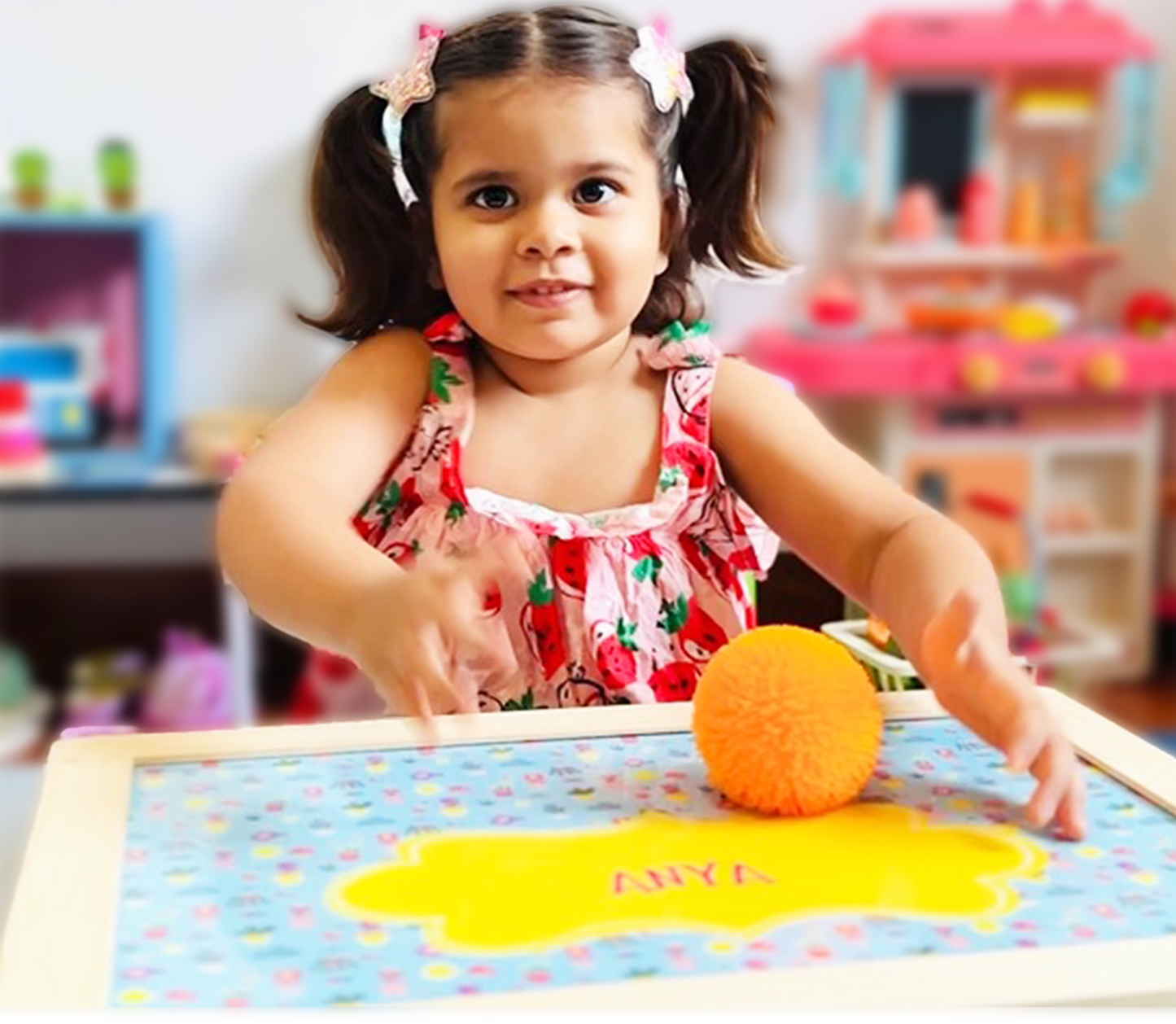 Scoobies Fur Skin Ball – Soft & Spiky Sensory Ball for Kids | Stress Relief & Fidget Toy | Non-Toxic, Stretchable Squeeze Ball | Portable Calming Toy for Boys & Girls | Ideal for Party Favors