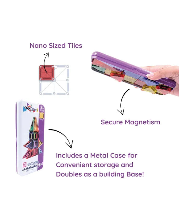 Scoobies Magnano Tiles | Pocket Sized Travel Friendly Magnetic Tiles