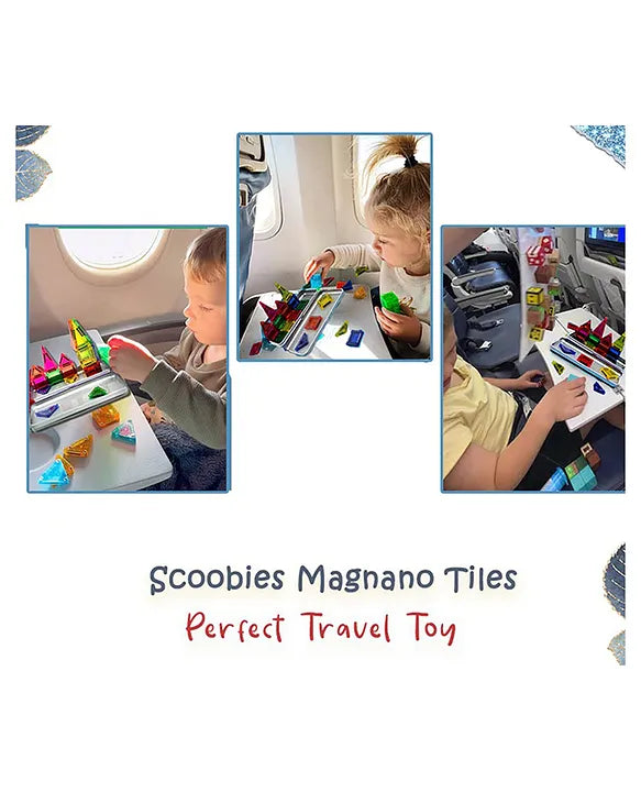 Scoobies Magnano Tiles | Pocket Sized Travel Friendly Magnetic Tiles