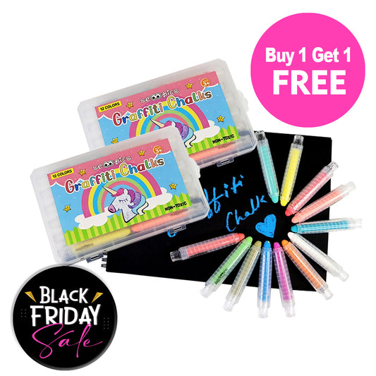 BUY 1 GET 1 FREE,  Graffiti Chalks (Dust Free Chalk for Hassle Free Learning)