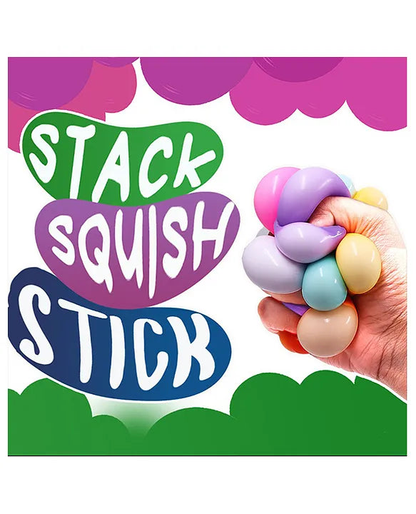 Nano Glow Balls – Mini Multi Color Glow-in-the-Dark Sensory Balls for Kids 3+ | Soft, Stretchy, and Squishy Fun in 2 Variants