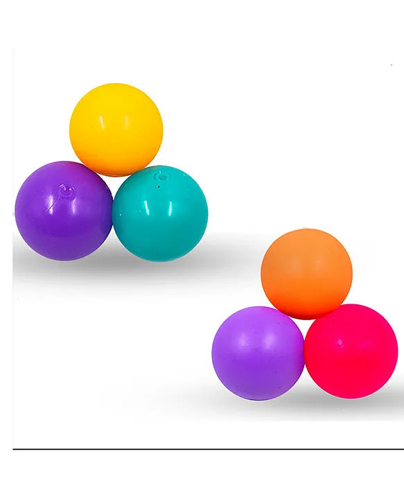Nano Glow Balls – Mini Multi Color Glow-in-the-Dark Sensory Balls for Kids 3+ | Soft, Stretchy, and Squishy Fun in 2 Variants