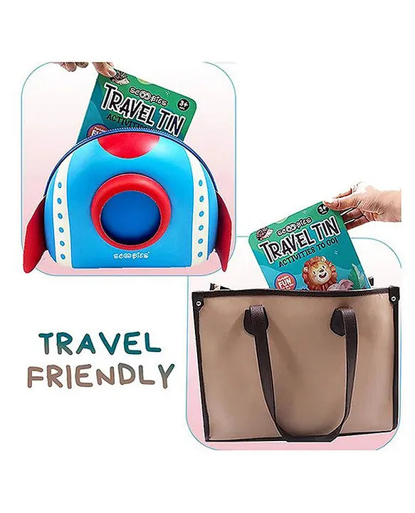 Wild Adventure Travel Tin – On-the-Go Fun & Creativity for Kids 3+ | Screen-Free, Reusable Activity Kit