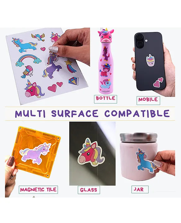 Scoobies Unicorn Travel Tin – Magical On-the-Go Activity Kit for Kids 3+ | Screen-Free Creativity in a Tin