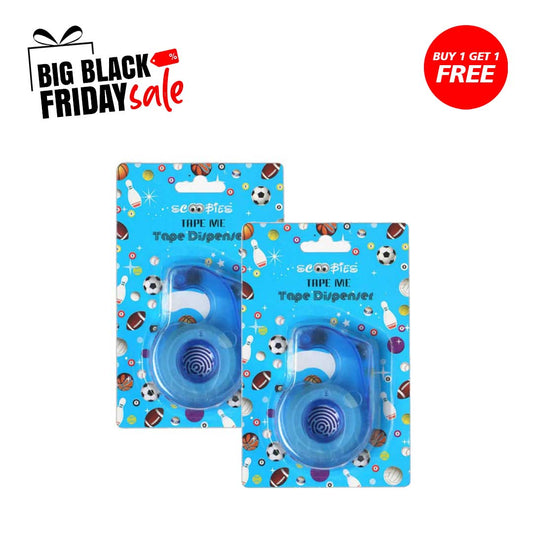 Buy 1 get 1 Free, Tape Me Tape Dispenser (Multicolour) | Includes Free Tape |  Auto Manual Cut |  For 1``.5 Cm Width Tape