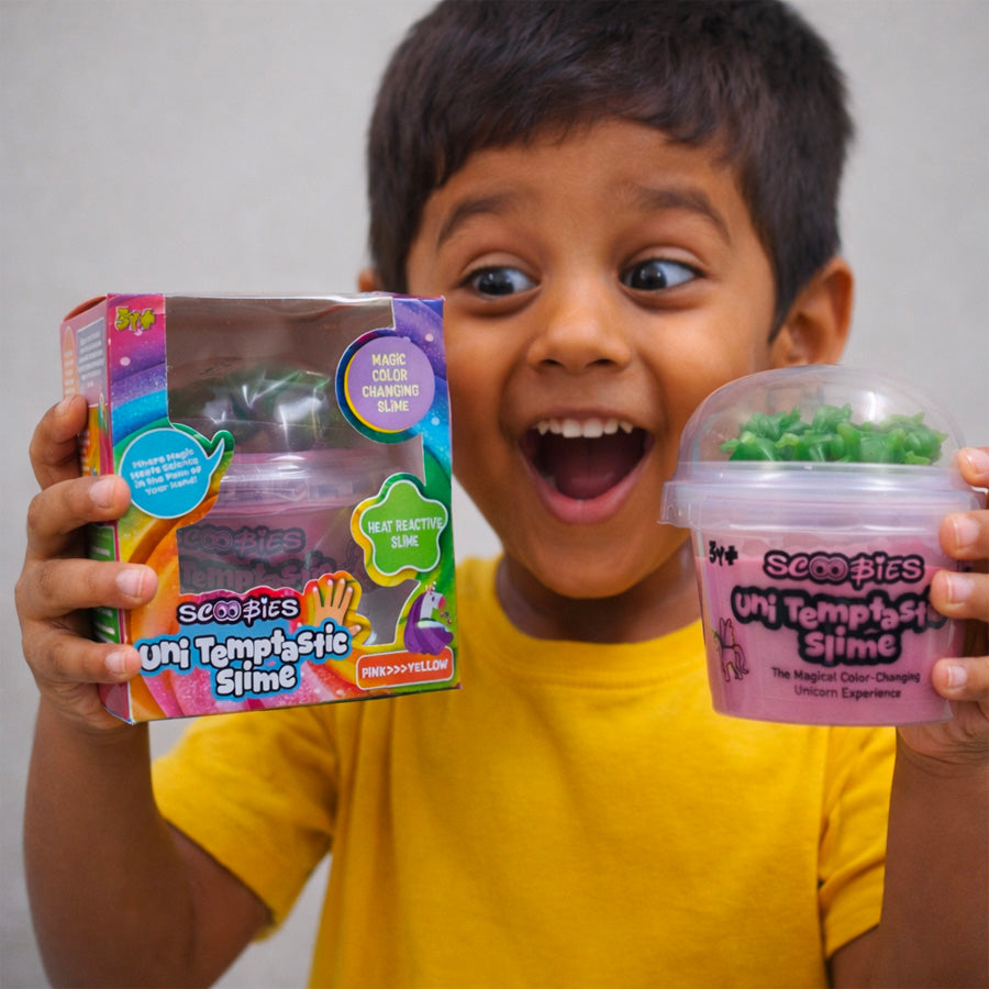 Uni Temptastic Slime: Color-Changing Slime Play with wall sticking Uni Dawdlers| for Sensory Fun & Creative Play