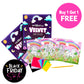 BUY 1 GET 1 FREE,  Velvet Art Book (Unicorn World) | 4 Design Cards with 15 Piece Set