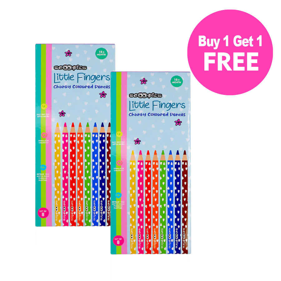 BUY 1 GET 1 FREE, Chunky Colored Pencils