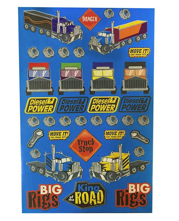 Big Rigs Sticker Book   | Bright Colours |  Easy Peel & Stick | Fun  DIY Activity Book