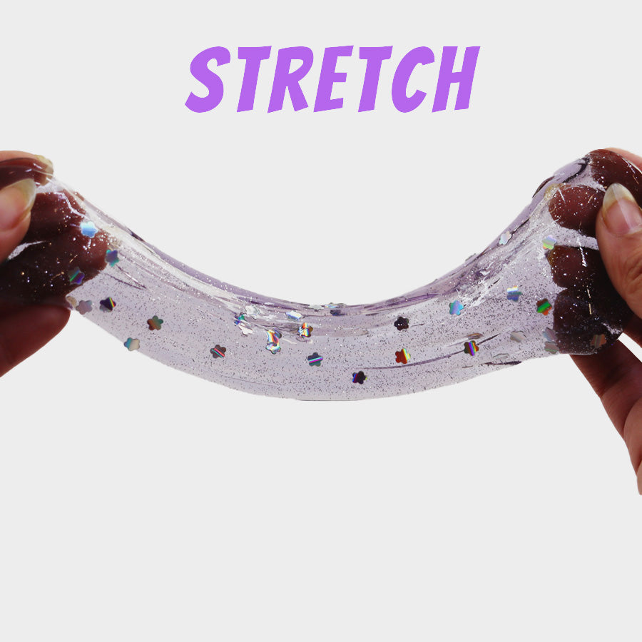 Scoobies Squish & Stack Pink & Purple AXO Slime Set, 2 Glittery Slimes + 1 Sparkle Box | with Surprise Toy, Safe Sensory Fun for Kids 3+