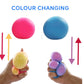 SCOOBIES Rollin Ball – Color-Changing Squishy Stress Relief Toy for Kids & Adults | Soft Sensory Fidget Ball | Non-Toxic, Washable, Portable TPR Squeeze Toy