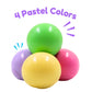 Sticky Balls: Squishy Fun in Charming Pastel Colors | Pack of 4! Squeeze, Stick, and Stretch | Stress Reliever | Fidget Balls