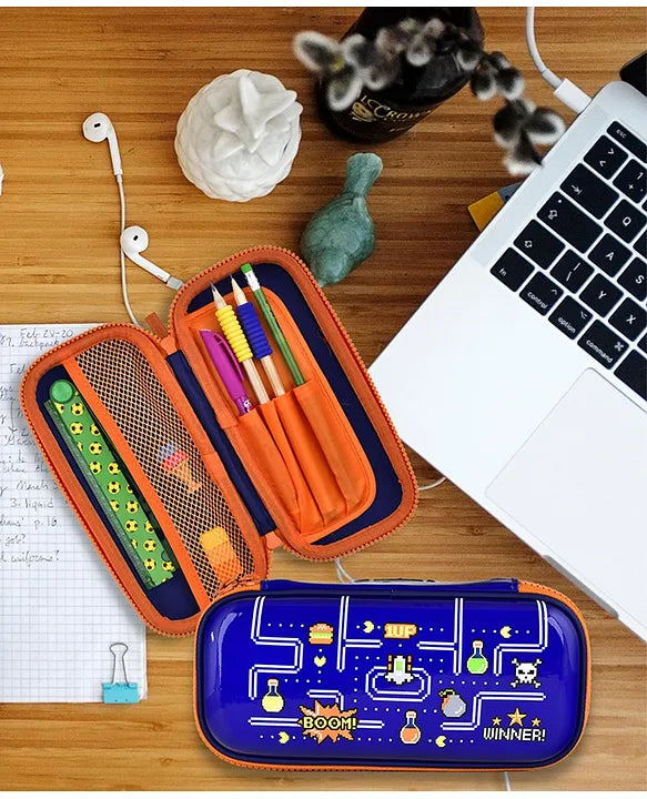 Gaming Eva Case  |  Pac-man Design |  Shiny Metallic Print