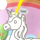 Velvet Art Book (Unicorn World) | 4 Design Cards with 15 Piece Set