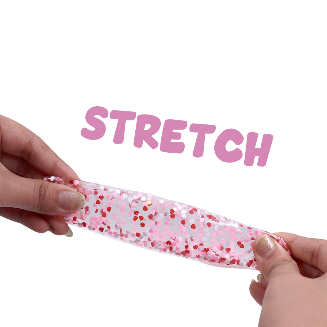 Scoobies Pop-a-fetti Balls:Confetti Squishy Balls – Set of 4 (Pink, Silver, Red & Multicolor) Stress Relief & Sensory Play | Shake, Squish & Shine | Sticky, Squishy & Sparkly Fun for Kids & Adults