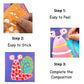 3D EVA Foam Stickers | 8 Animal Designs | 900+ Foam Stickers | DIY Cartoon Animal Learning Set | Educational Puzzle Toy