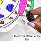 3D Coloring | Inflatable Plane with 5 Markers and Add on Wheels | Reusable Toy