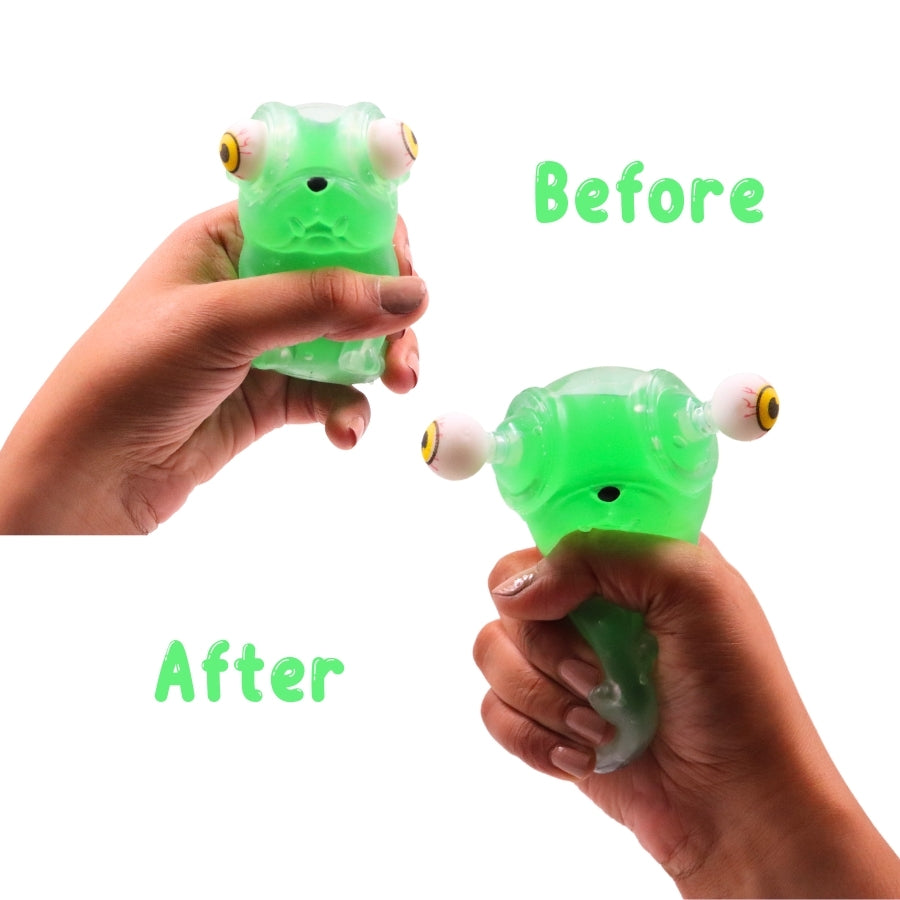 Stick-i-dgets (Green) - Color-Changing Squishy Toy that glows and pops!