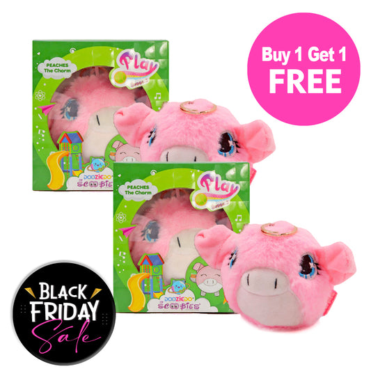 BUY 1 GET 1 FREE,  Peaches Plush Charm Play Buddies