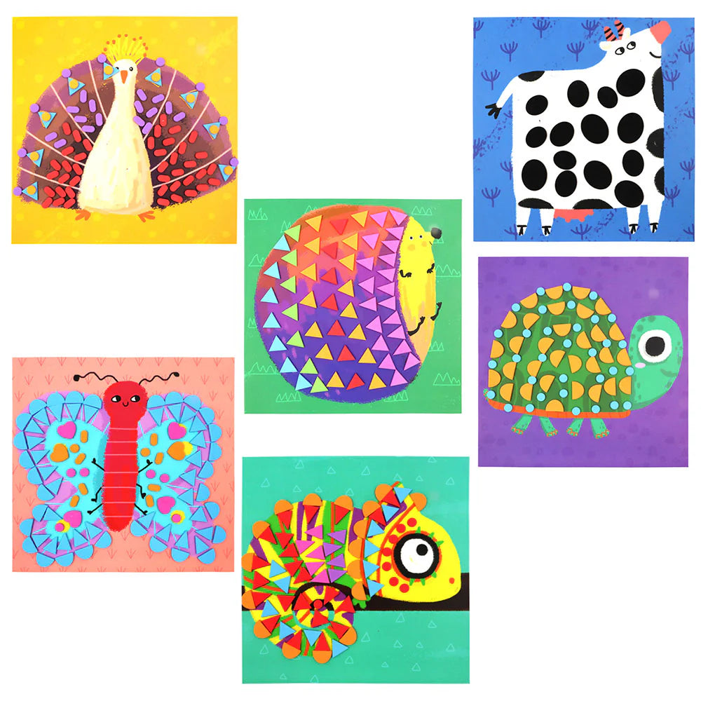 3D EVA Foam Stickers | 8 Animal Designs | 900+ Foam Stickers | DIY Cartoon Animal Learning Set | Educational Puzzle Toy