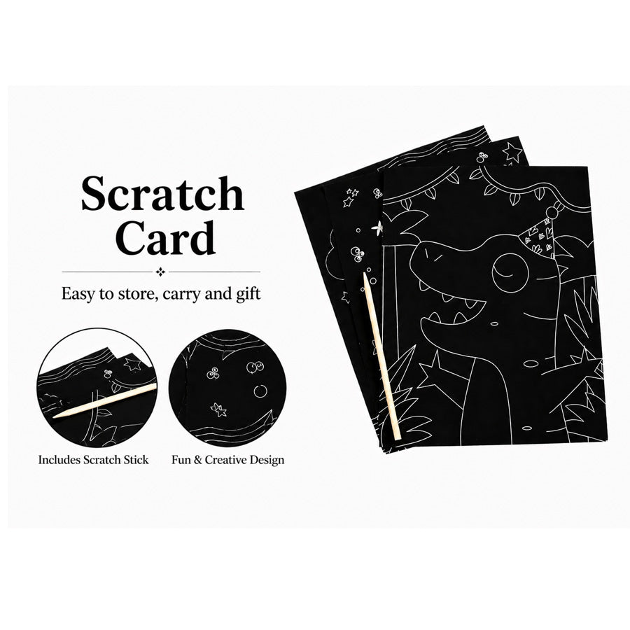 Scoobies Art & Craft Kit, 7-in-1 Craft Set| with Canvas, Diamond Art & Scratch Sheets | All-in-One Creative Fun, Safe & Mess-Free for Kids 3+